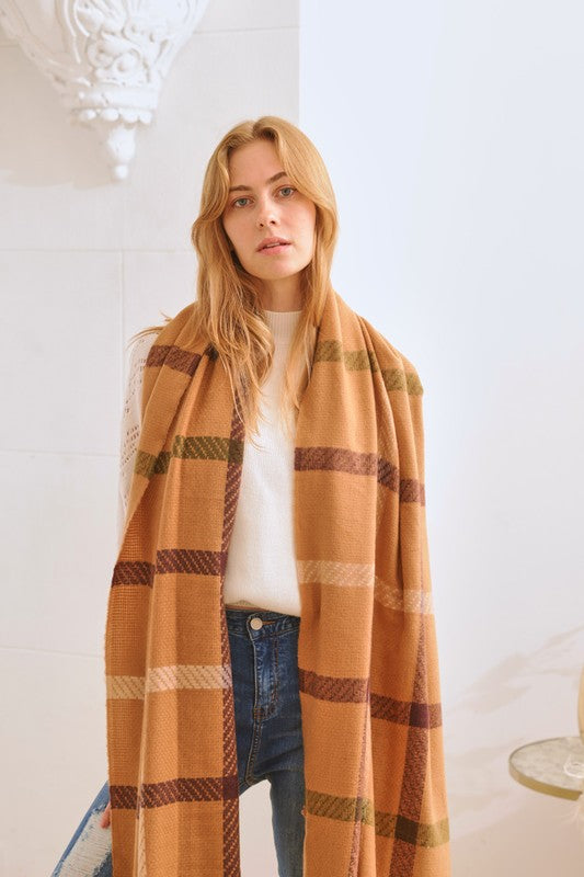 Checkered Winter Scarf | Modern Boutique Fashion