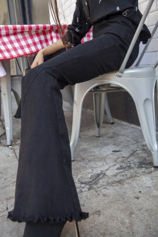Black High Rise Flare Jeans | Modern Boutique Fashion