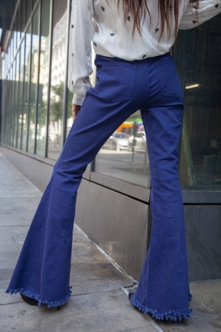 Blue High Rise Flare Jeans | Modern Boutique Fashion