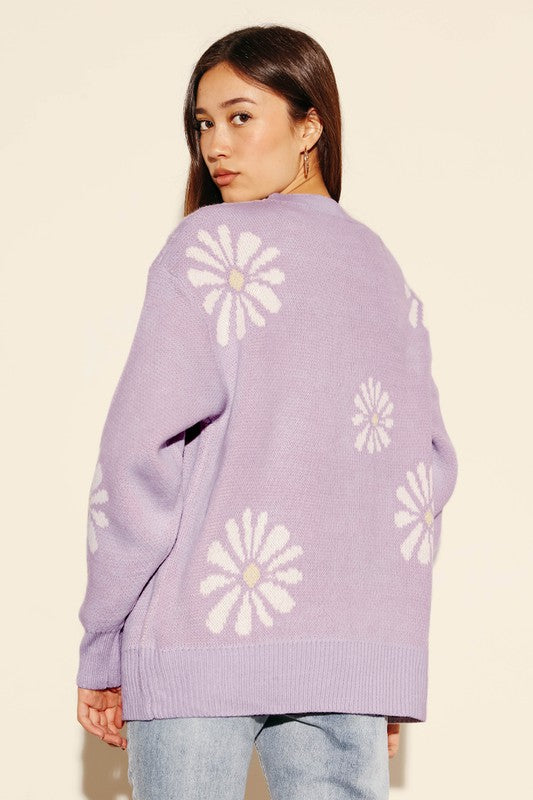 Daisy Flower Sweater | Modern Boutique Fashion