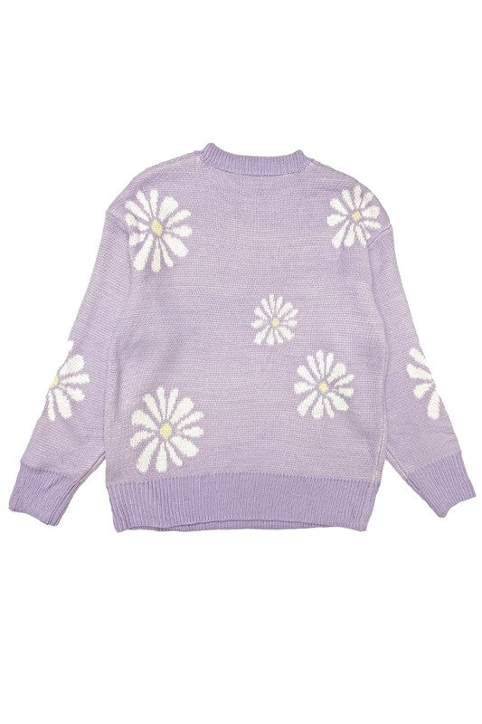 Daisy Flower Sweater | Modern Boutique Fashion
