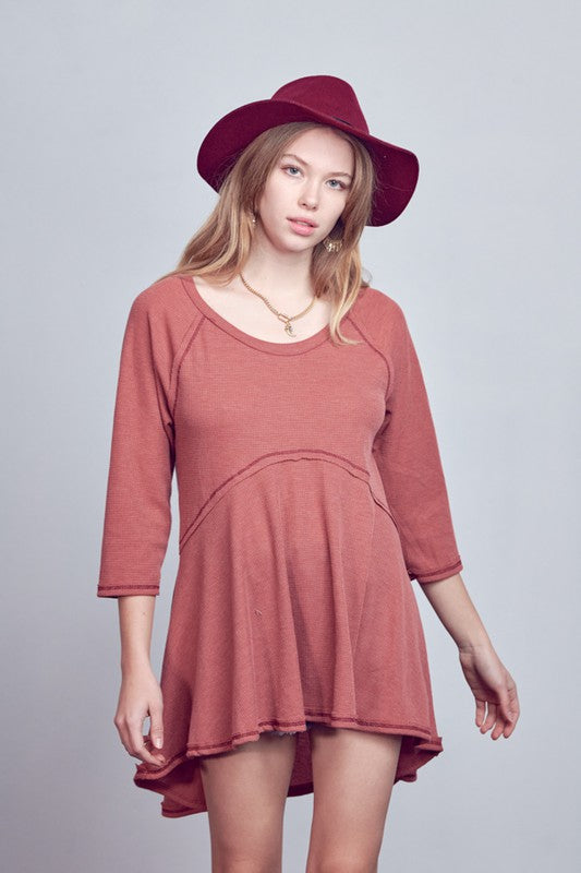 Thermal Highlow Tunic | Modern Boutique Fashion