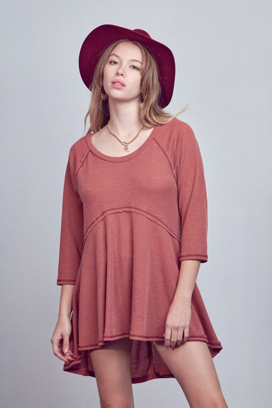 Thermal Highlow Tunic | Modern Boutique Fashion