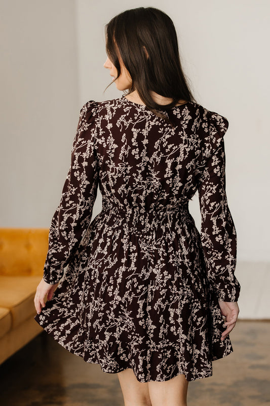 Serenity Waist Flared Mini Dress