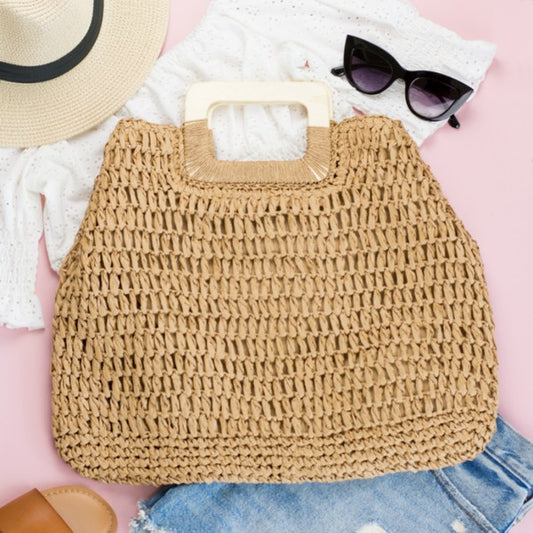 Oversized Straw Tote | Modern Boutique Fashion