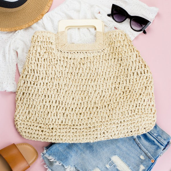 Oversized Straw Tote | Modern Boutique Fashion