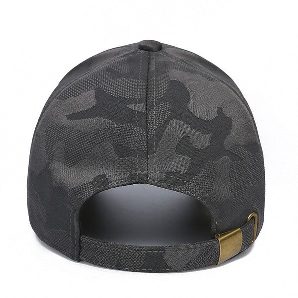 Camo Black Cap Hat | Modern Boutique Fashion