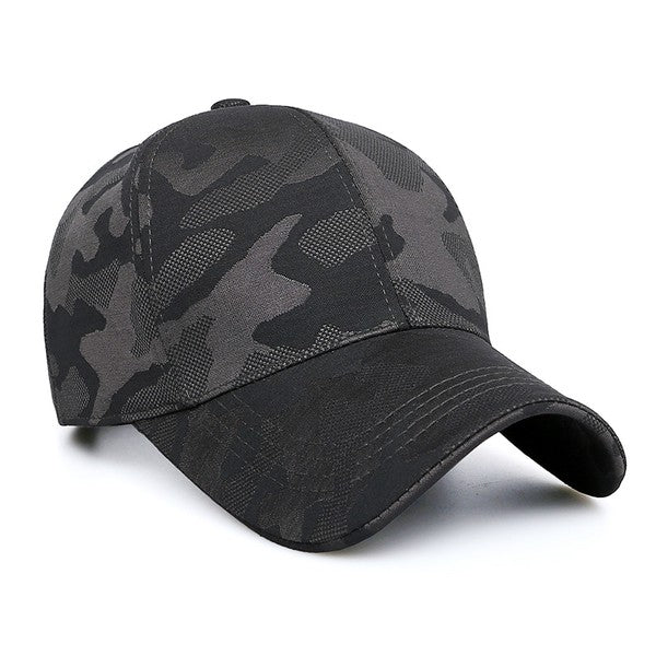 Camo Black Cap Hat | Modern Boutique Fashion