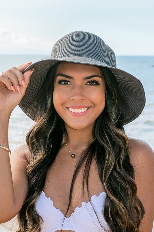 Bow Back Straw Bucket Hat | Modern Boutique Fashion