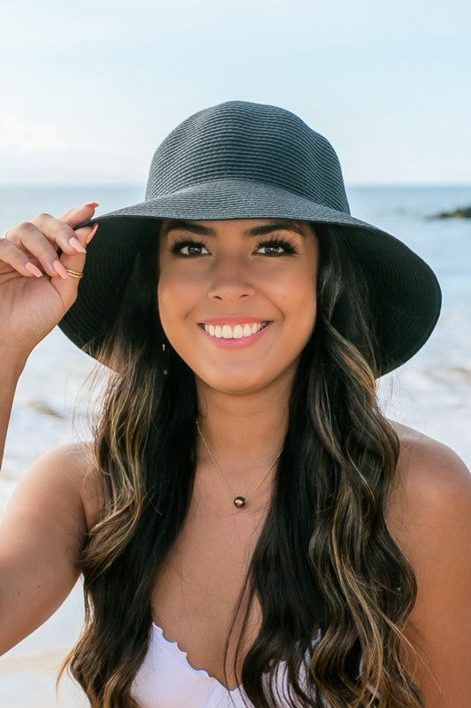 Bow Back Straw Bucket Hat | Modern Boutique Fashion