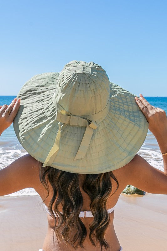 Classic Bow Accent Sunhat Extra Wide Brim | Modern Boutique Fashion