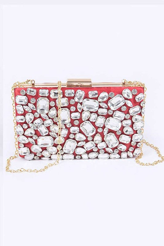 Bejeweled Crystal Iconic Box Clutch | Modern Boutique Fashion