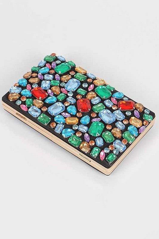 Bejeweled Crystal Iconic Box Clutch | Modern Boutique Fashion