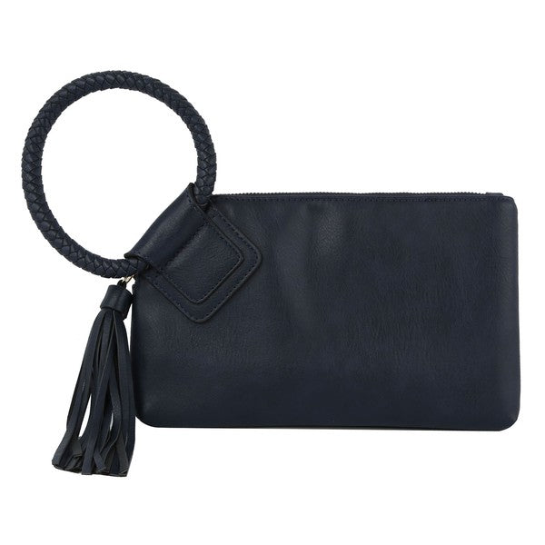 Fashion Cuff Handle Tassel Wristlet Clutch | Modern Boutique Fashion