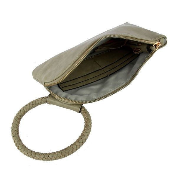 Fashion Cuff Handle Tassel Wristlet Clutch | Modern Boutique Fashion