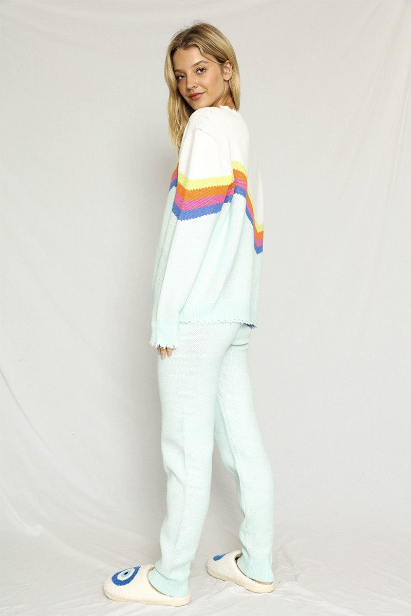 Retro stripe sweater