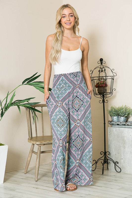 Smocked Wide Leg Pants | Modern Boutique Fashion