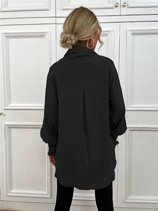 Women'S Long Sleeve Button Down Bluse | Modern Boutique Fashion