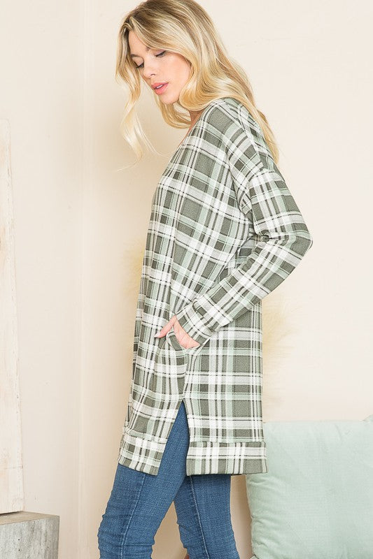 V Neck Sweater Tunic | Modern Boutique Fashion
