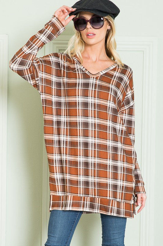 V Neck Sweater Tunic | Modern Boutique Fashion