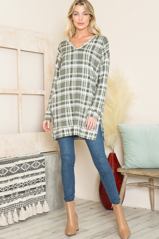V Neck Sweater Tunic | Modern Boutique Fashion
