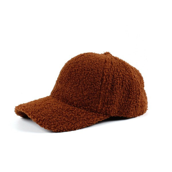 Boucle Sherpa Teddy Bear Knit Ball Cap | Modern Boutique Fashion