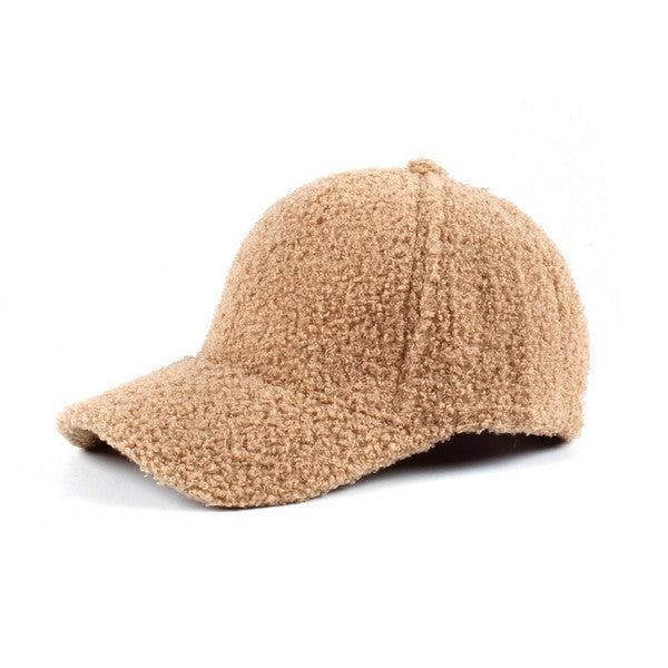 Boucle Sherpa Teddy Bear Knit Ball Cap | Modern Boutique Fashion