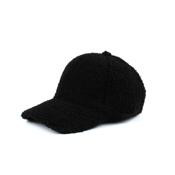 Boucle Sherpa Teddy Bear Knit Ball Cap | Modern Boutique Fashion