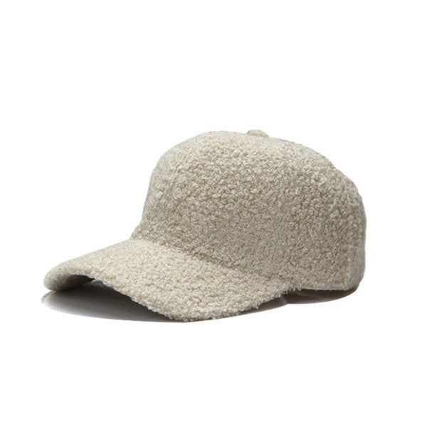 Boucle Sherpa Teddy Bear Knit Ball Cap | Modern Boutique Fashion
