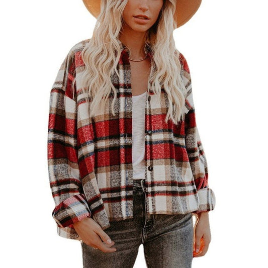 Women'S Plaid Shacket | Modern Boutique Fashion