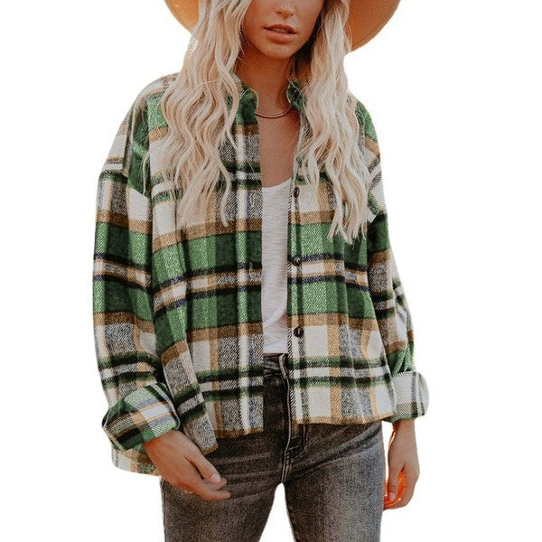 Women'S Plaid Shacket | Modern Boutique Fashion