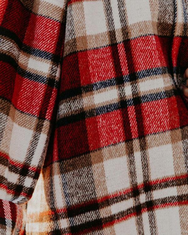 Women'S Plaid Shacket | Modern Boutique Fashion