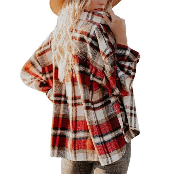 Women'S Plaid Shacket | Modern Boutique Fashion