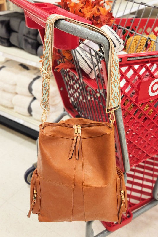 Charis Convertible Vegan Leather Backpack 2 Straps | Modern Boutique Fashion