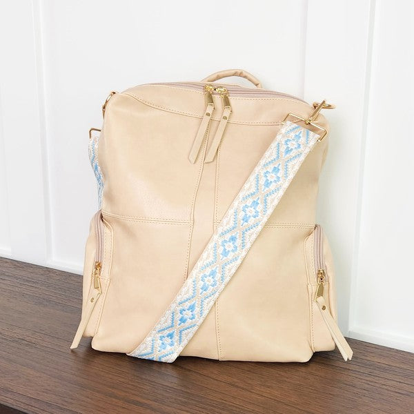 Charis Convertible Vegan Leather Backpack 2 Straps | Modern Boutique Fashion