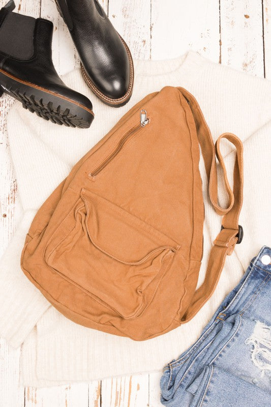 Oversized Canvas Sling | Modern Boutique Fashion