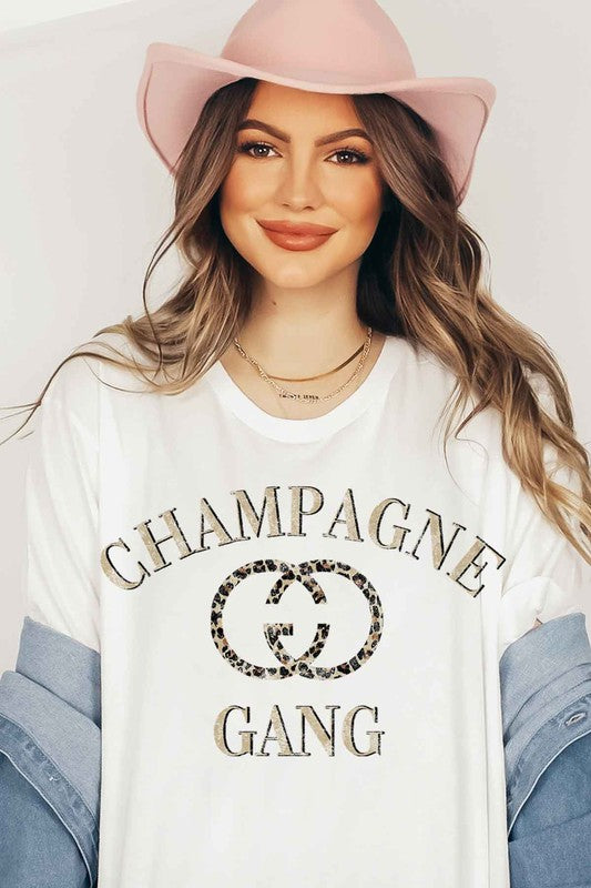 CHAMPAGNE GANG GRAPHIC TEE / T-SHIRT