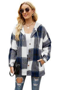 Women'S Long Sleeve Shacket With Hooded | Modern Boutique Fashion