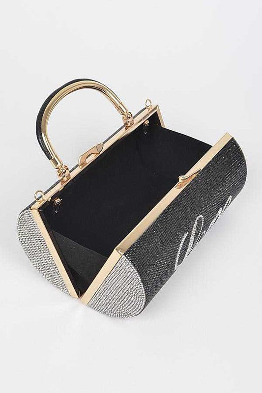 Love Rhinestone Convertible Box Clutch | Modern Boutique Fashion