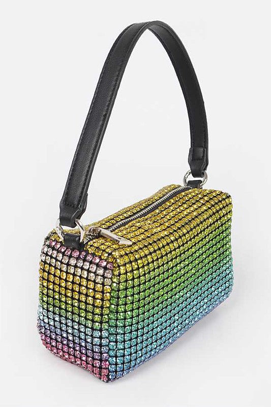 Convertible Rhinestone Small Clutch Bag | Modern Boutique Fashion