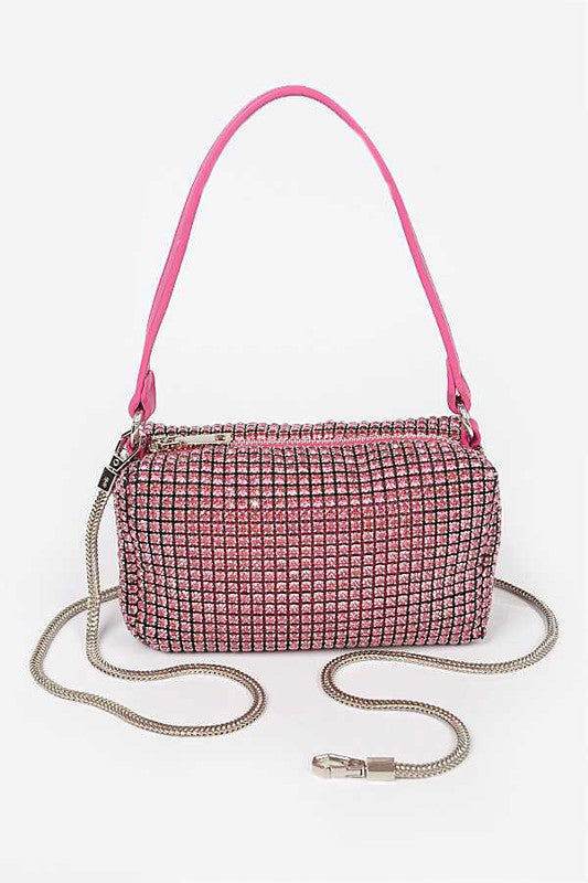 Convertible Rhinestone Small Clutch Bag | Modern Boutique Fashion
