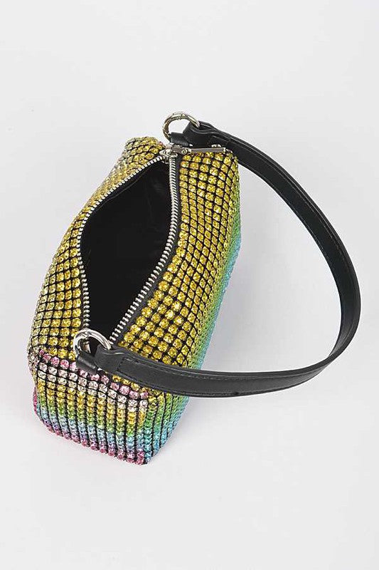 Convertible Rhinestone Small Clutch Bag | Modern Boutique Fashion