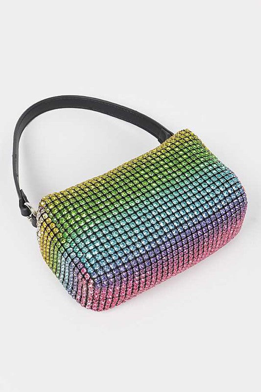 Convertible Rhinestone Small Clutch Bag | Modern Boutique Fashion