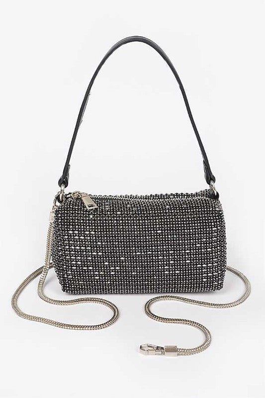 Convertible Rhinestone Small Clutch Bag | Modern Boutique Fashion