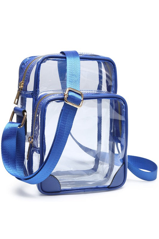 See Thru Multi Compartment Crossbody Bag | Modern Boutique Fashion