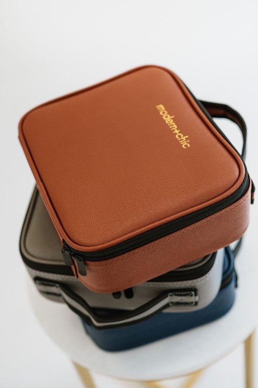 Isabella Customizable Cosmetic Carrying Case | Modern Boutique Fashion
