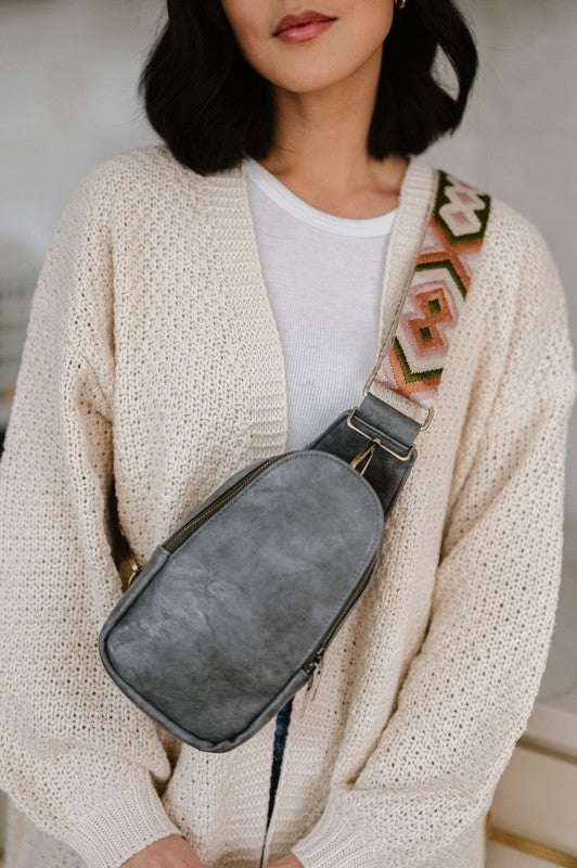 Sutton Sling Crossbody With Woven Strap | Modern Boutique Fashion