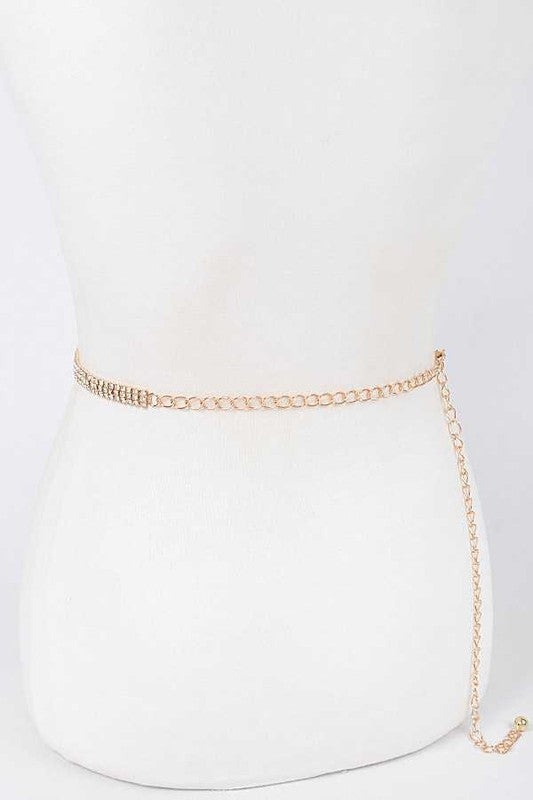 Rhinestone Butterfly Chain Belt | Modern Boutique Fashion