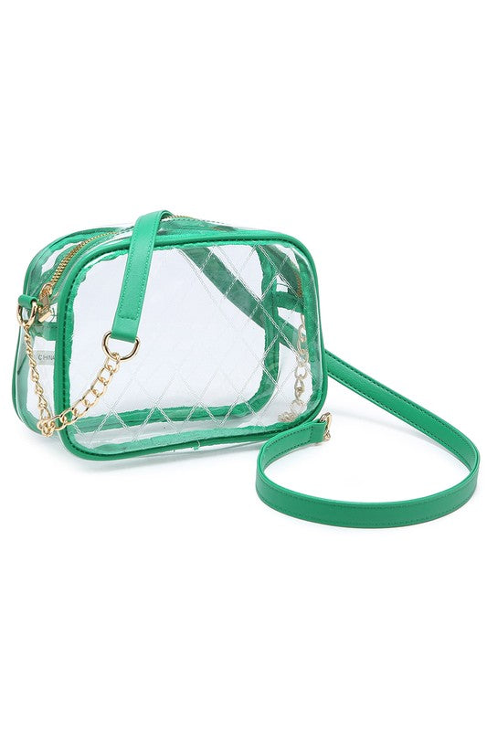 See Thru Net Pattern Crossbody Bag | Modern Boutique Fashion