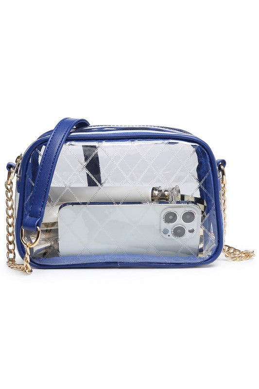 See Thru Net Pattern Crossbody Bag | Modern Boutique Fashion